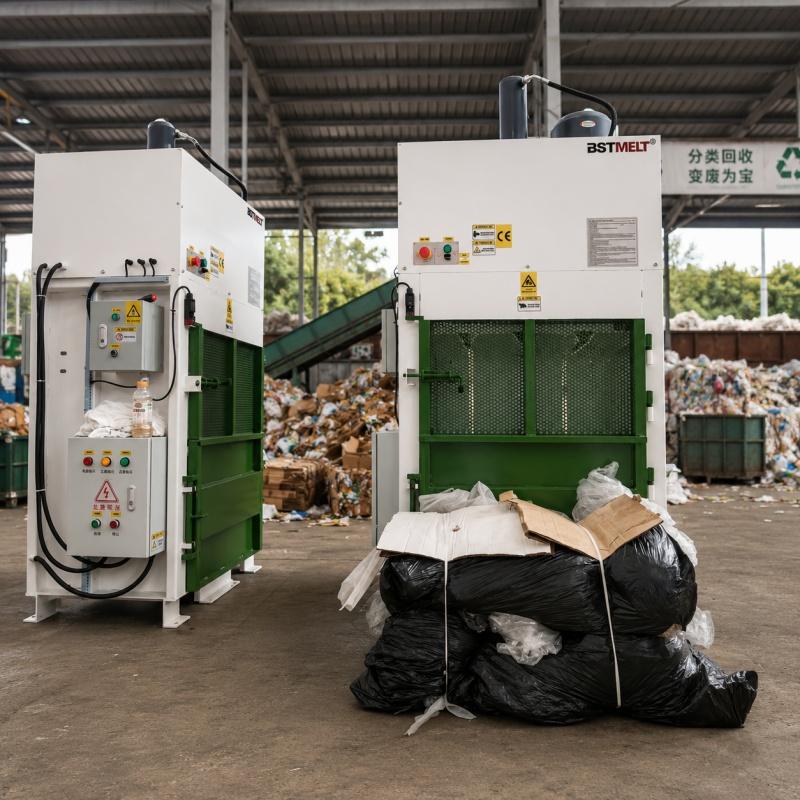 Fleje Textil Hotmelt para Prensa de Bala en Reciclaje de plásticos